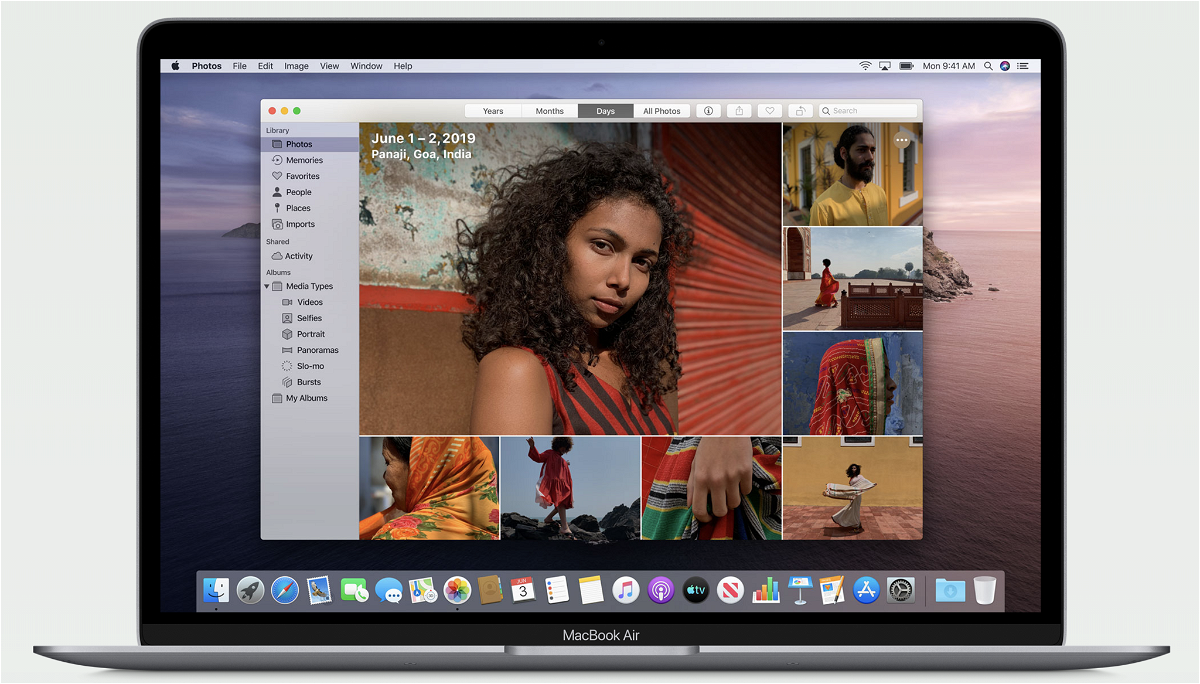 Immagine stampa della rinnovata applicazione Foto per macOS