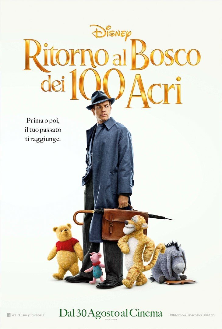 Ewan McGregor nel poster italiano di Ritorno al Bosco dei 100 Acri