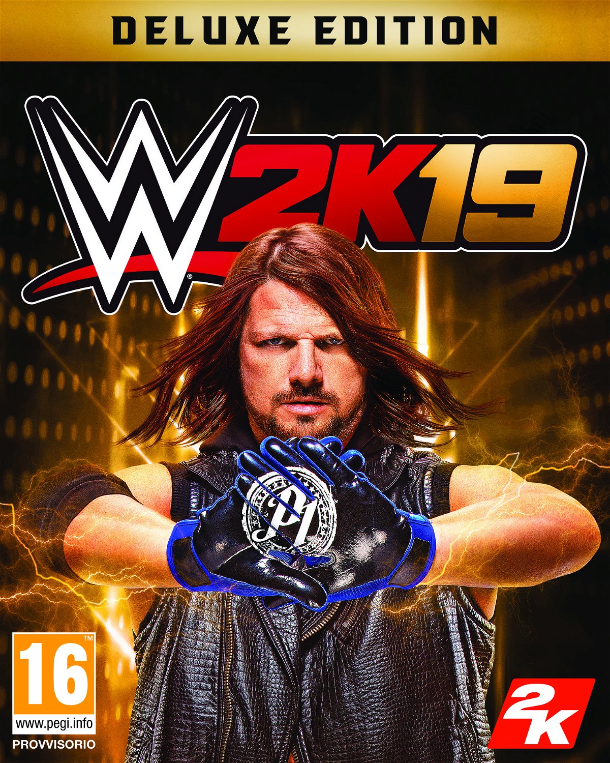 La copertina ufficiale di WWE 2K19 con Aj Styles