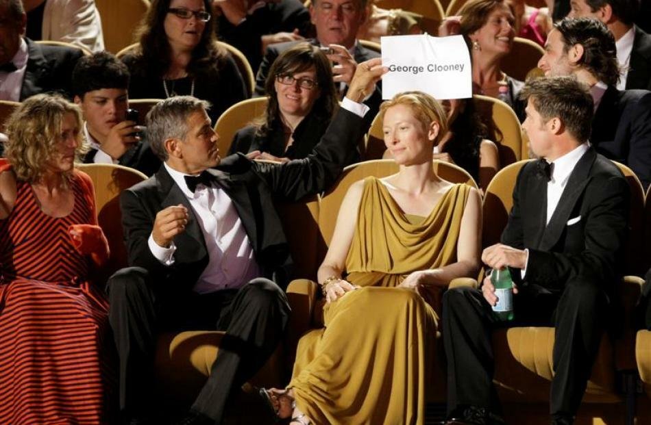 Tilda Swinton e George ClooneyAlla 64esima Mostra del cinema di Venezia