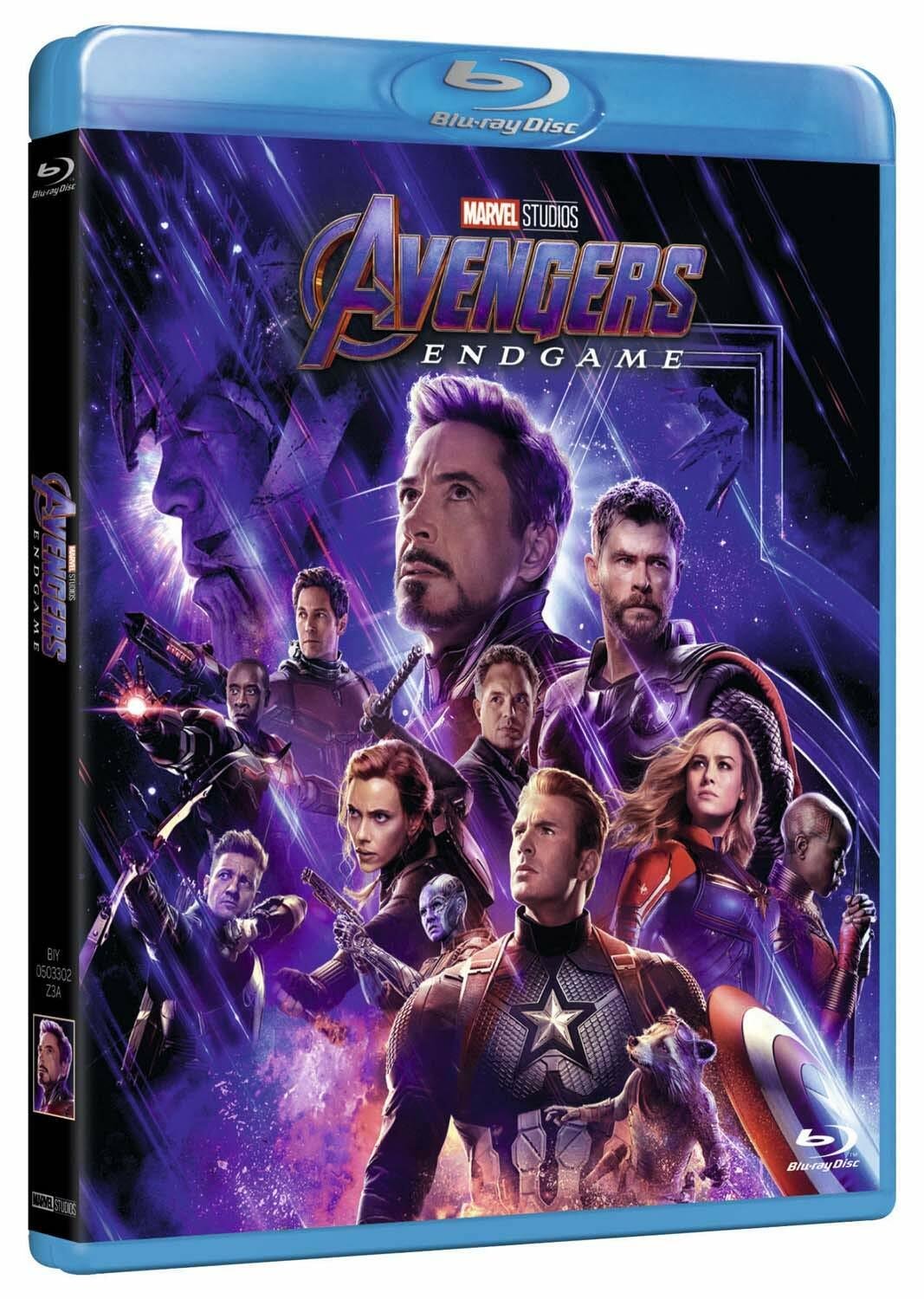 Copertina del cofanetto Blu-ray di Avengers: Endgame