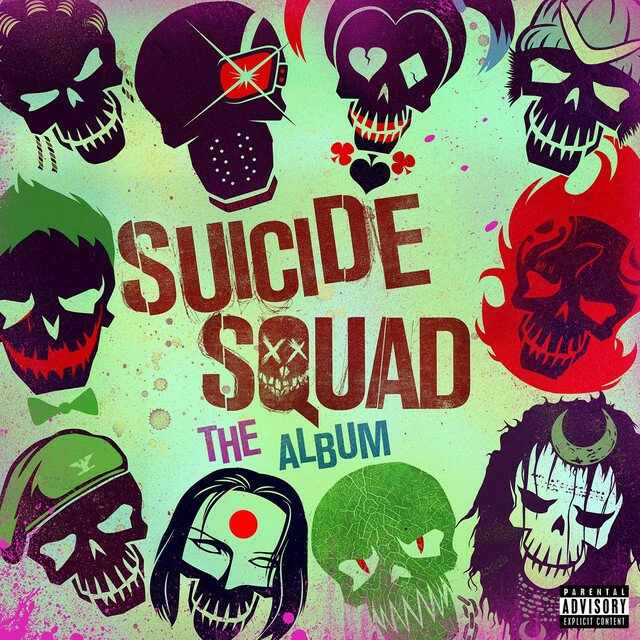 I membri di Suicide Squad sulla copertina dell'album della OST