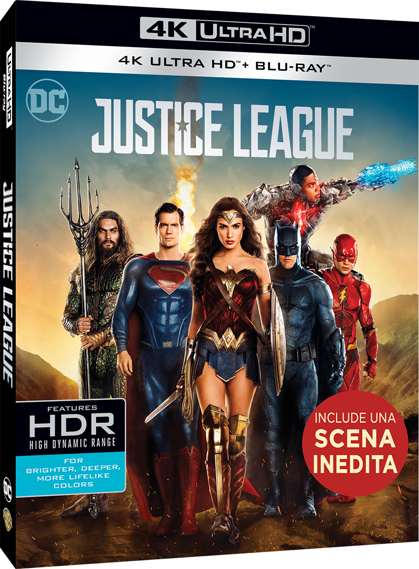 Cover del cofanetto 4K UHD di Justice League