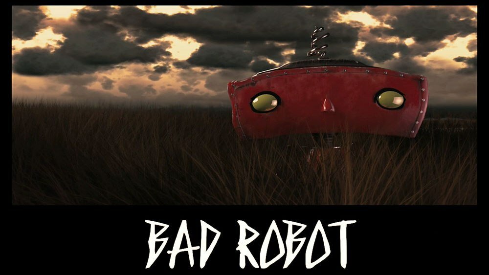 Il logo della casa di produzione Bad Robot, con un piccolo robot rosso dagli occhi gialli