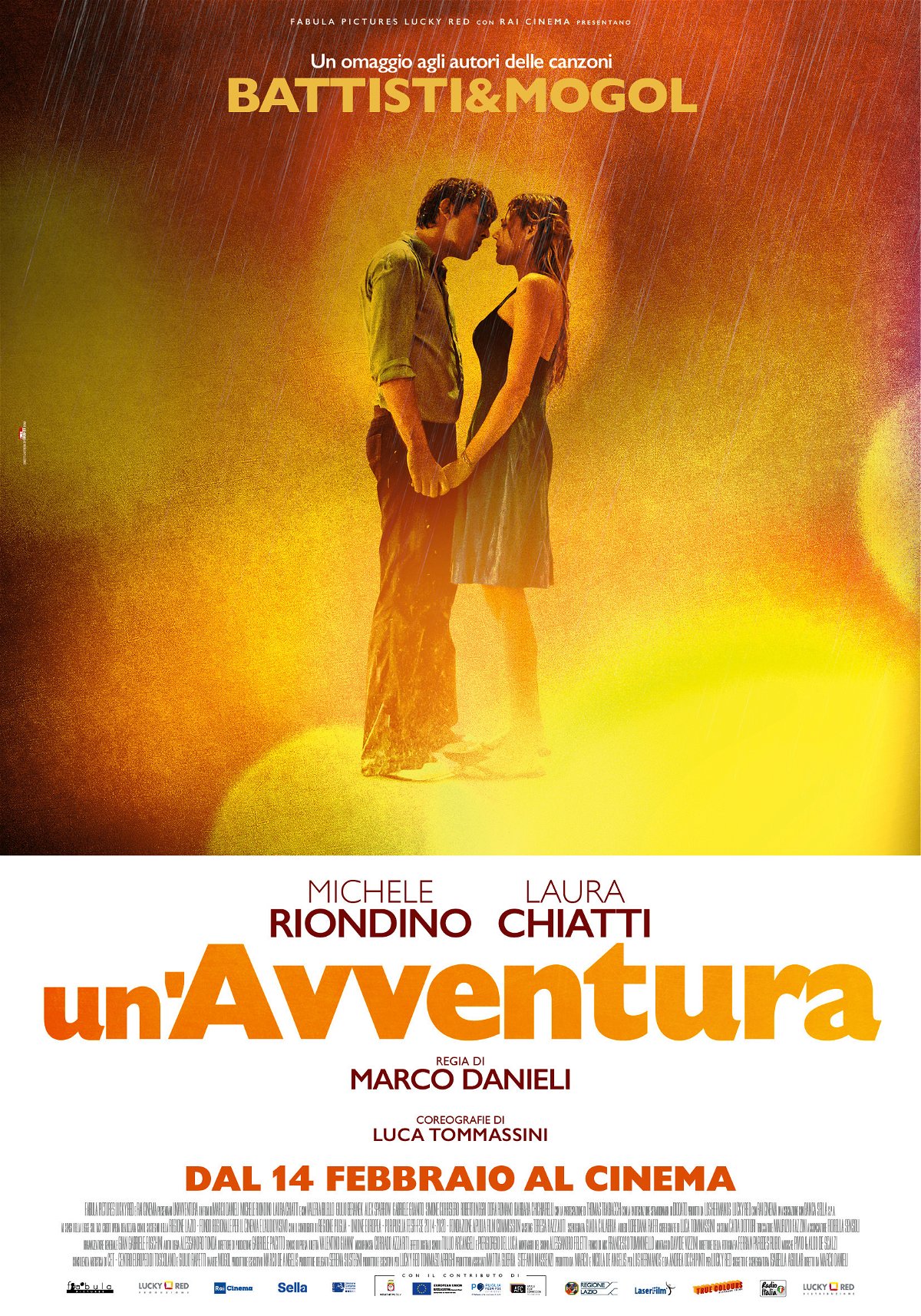 La locandina del film UN'avventura, l'omaggio alla coppia Mogol-Battisti