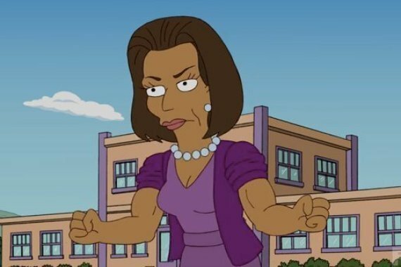 Michelle Obama compare nei Simpson