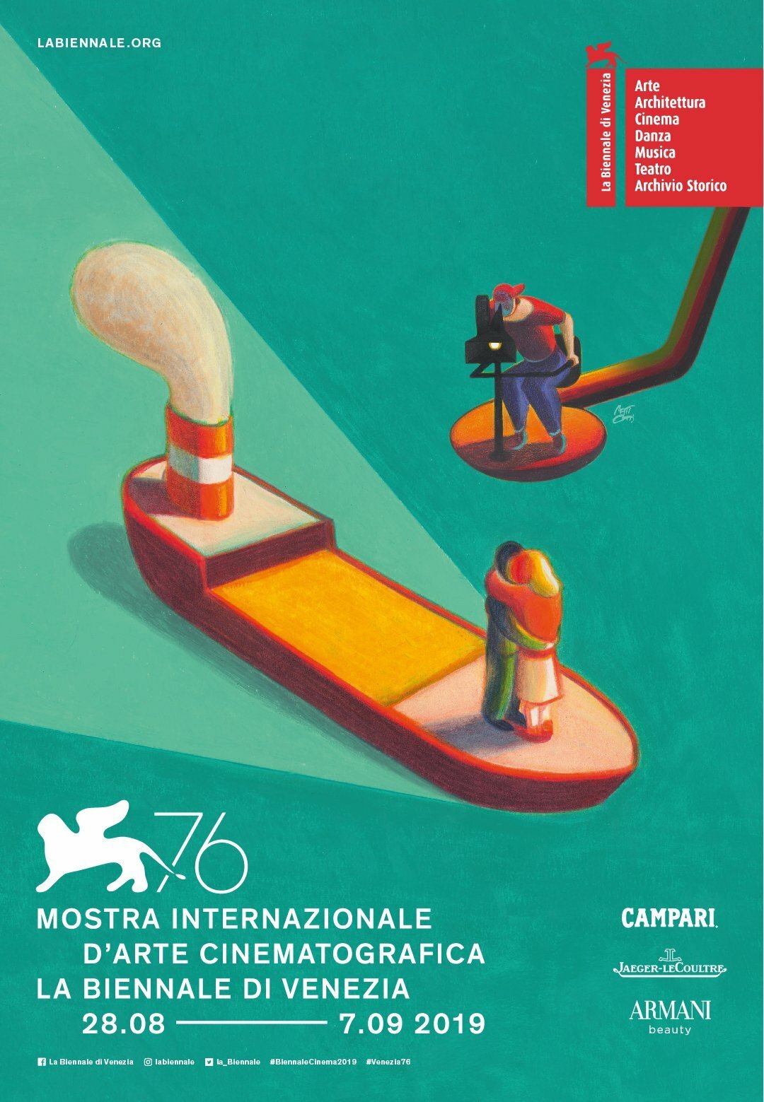 Poster ufficiale della 76esima Mostra del Cinema di Venezia