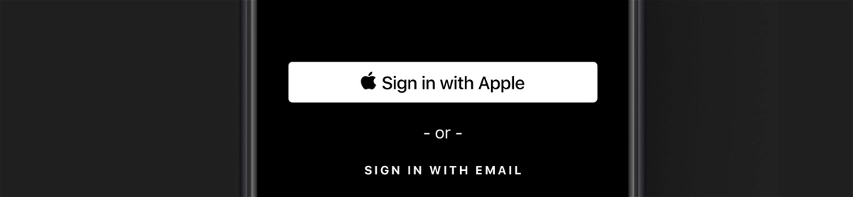 Immagine promozionale della nuova opzione di log-in Sign in with Apple