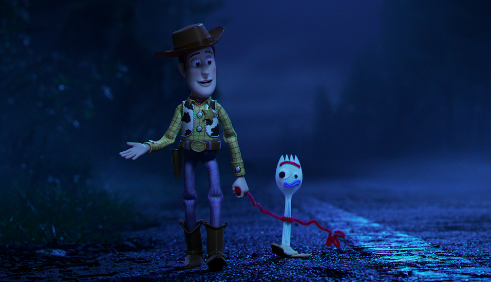Woody e Forky in Toy Story 4
