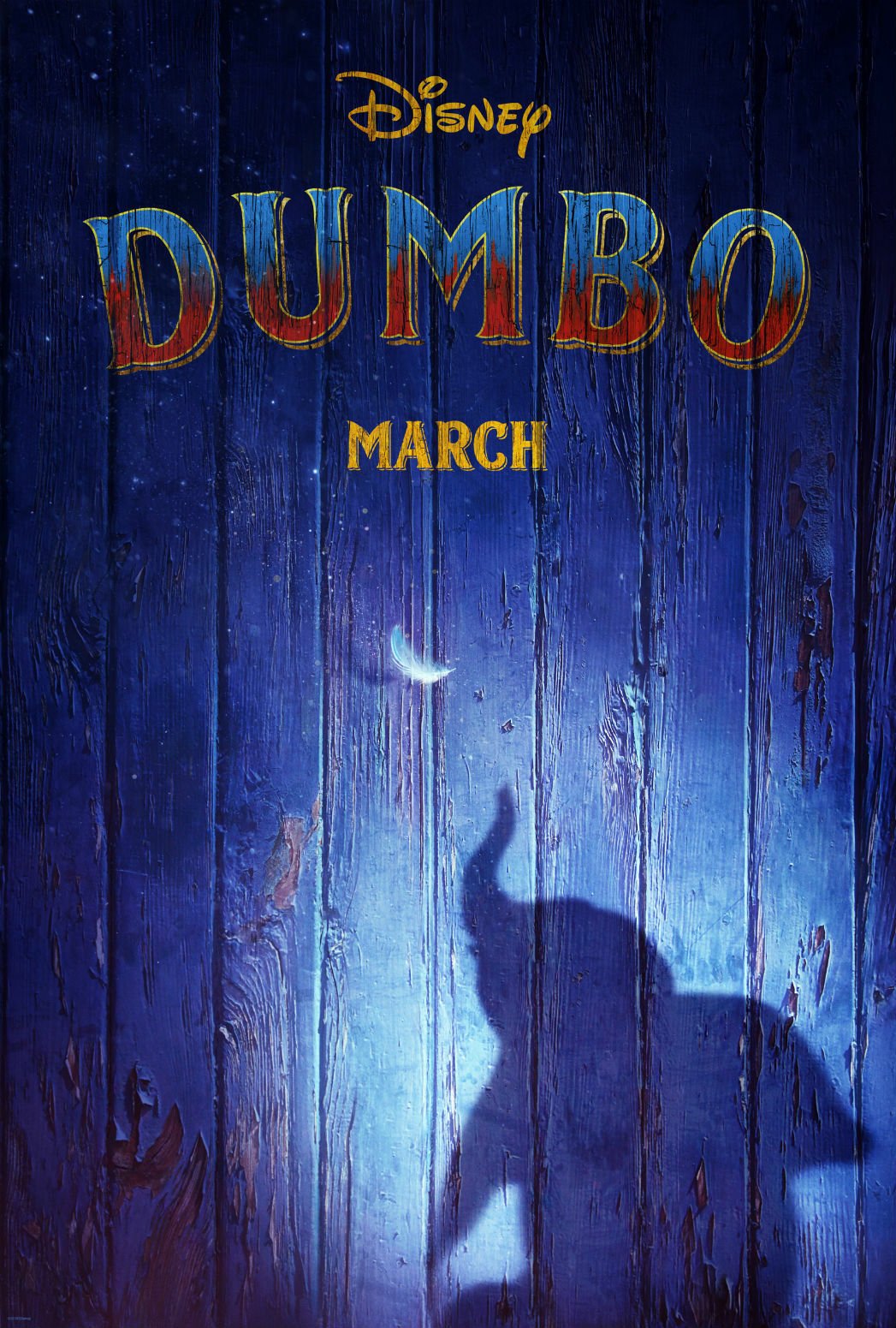 Il poster internazionale di Dumbo di Tim Burton