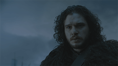 GIF di Jon Snow in Game of Thrones
