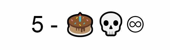 Emoji Torta teschio infinito