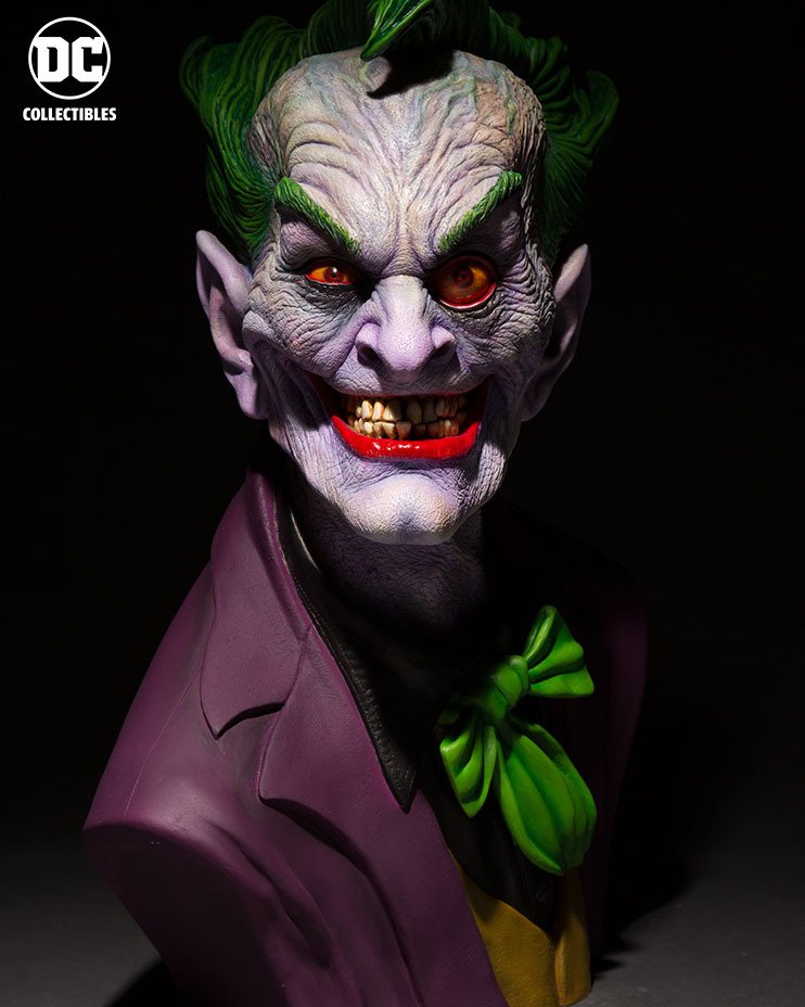 Il busto di Joker scolpito da Rick Baker