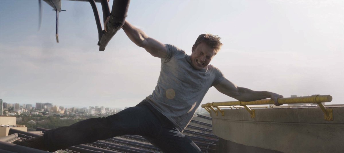 Chris Evans nei panni di Capitan America in Captain America: Civil War