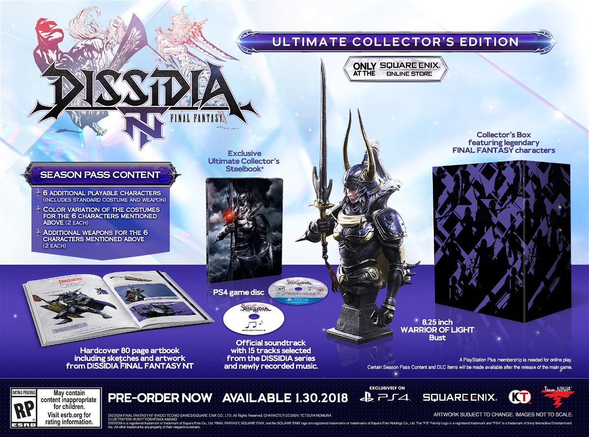 Dissidia Final Fantasy NT uscirà il 31 gennaio su PS4 e PS4 Pro