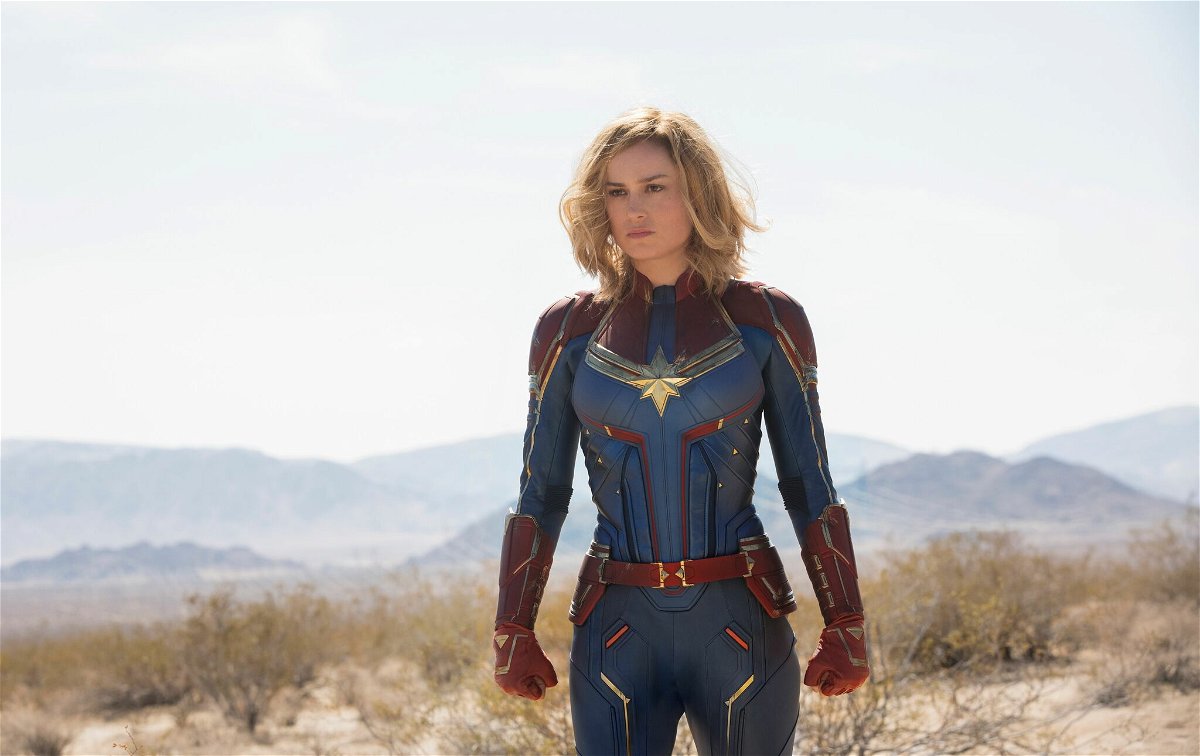Brie Larson nei panni di Captain Marvel