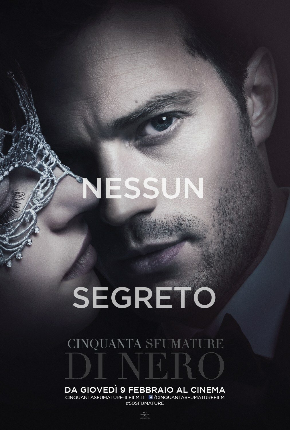 Character poster di Christian Grey per Cinquanta Sfumature di Nero