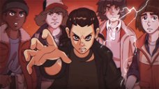 Copertina di Stranger Things in versione anime anni '80: il video