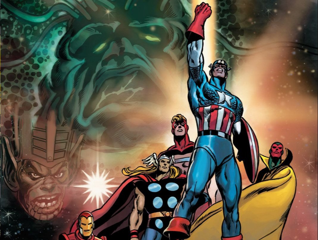Dettaglio della cover di Avengers: Kree/Skrull War