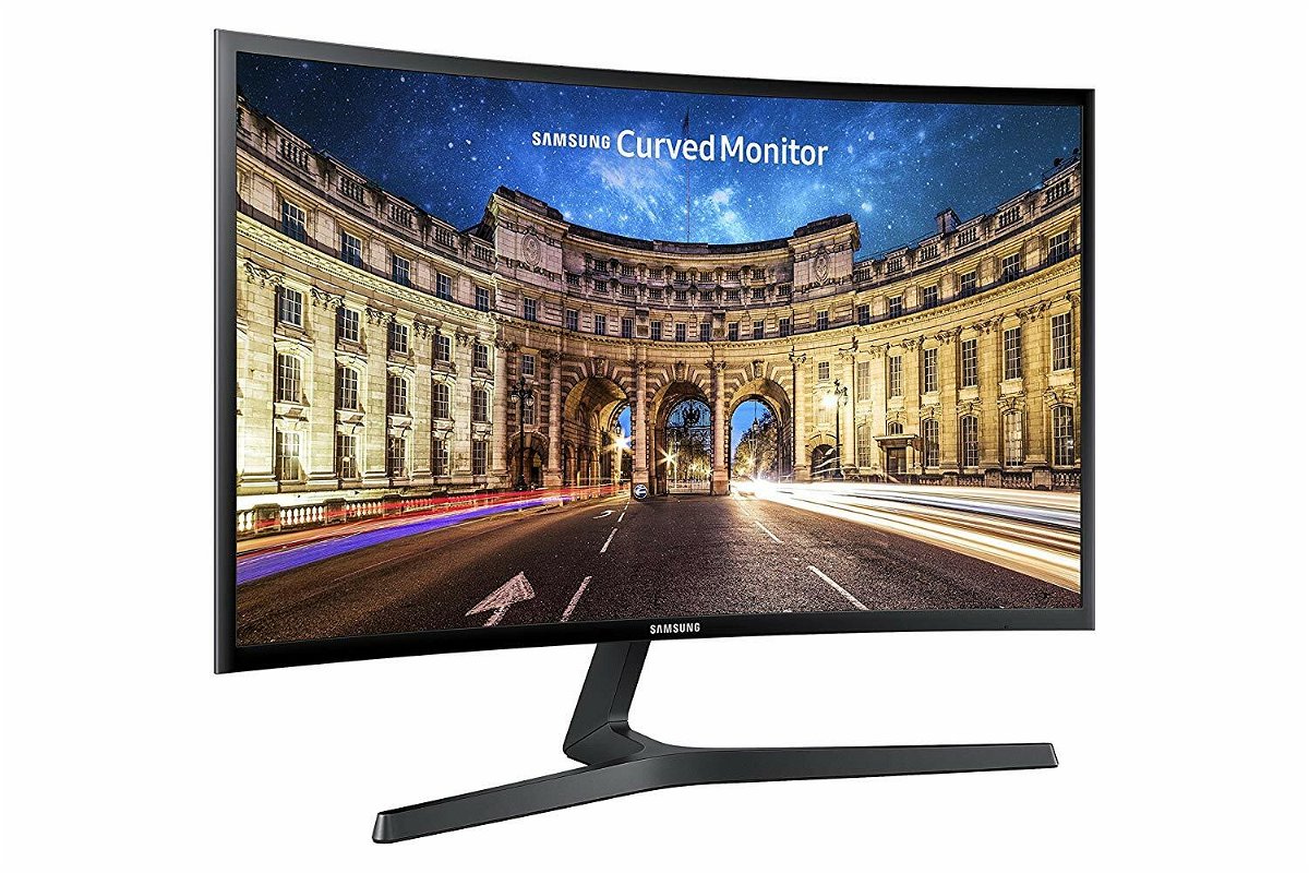 Immagine stampa del monitor curvo Samsung C24F396 da 24 pollici