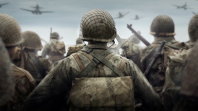 Immagine in CGI di soldati visti di spalle, estratta dal videogma