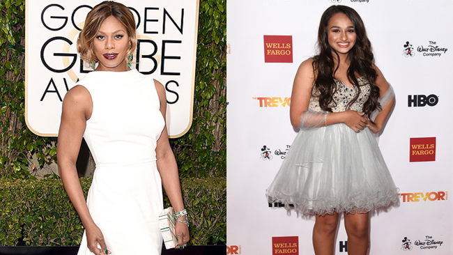 Le attrici transgender Laverne Cox e Jazz Jennings