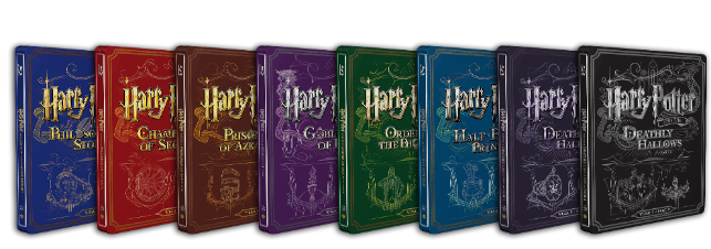 I cofanetti dell'edizione limitata Steelbook di Harry Potter