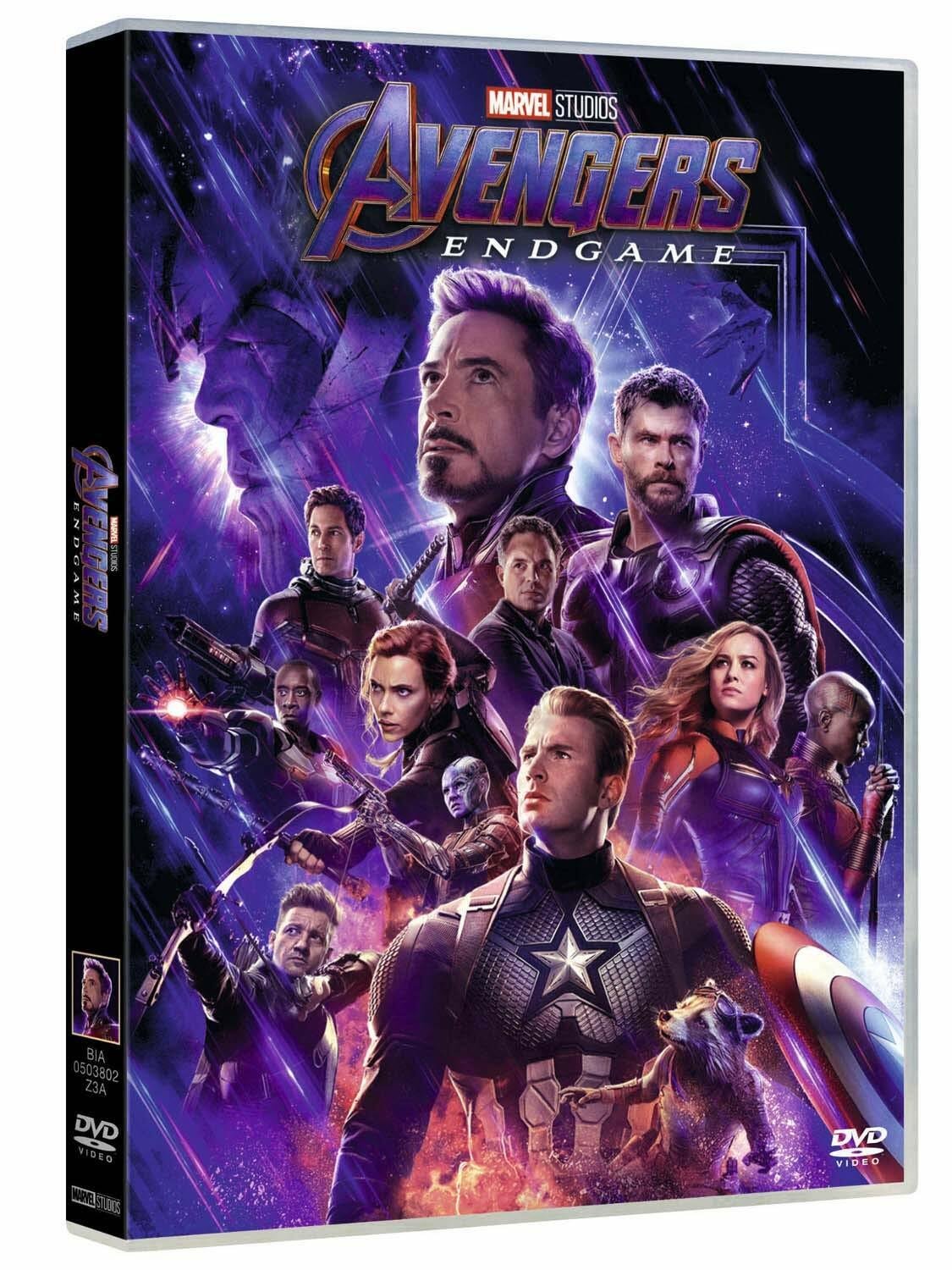 La cover dalla versione DVD di Avengers: Endgame