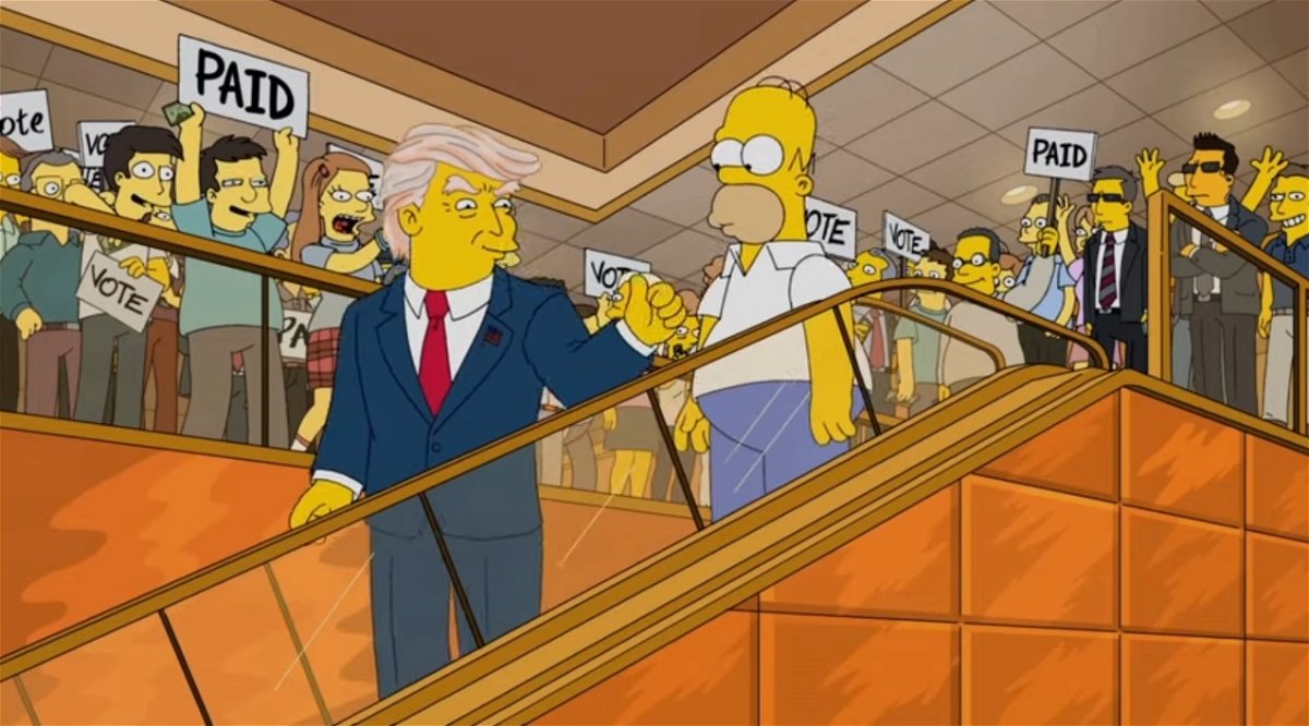 Una sequenza di un episodio speciale dei Simpson