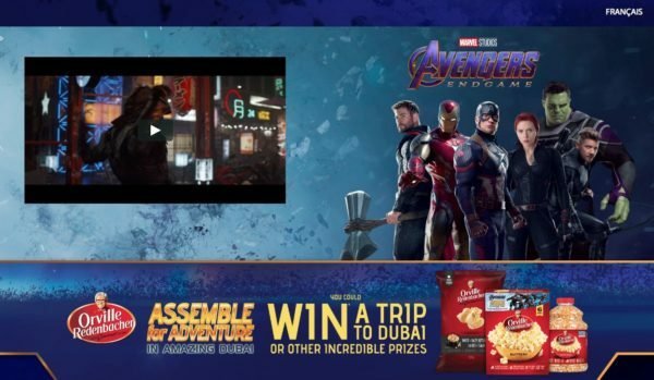 Orville Redenbacher: il contest associato ad Avengers: Endgame