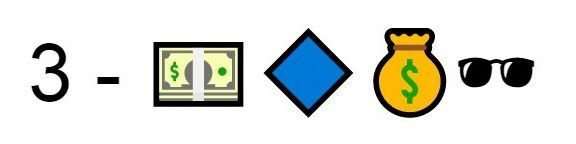 Emoji soldi smeraldo blu soldi occhiali