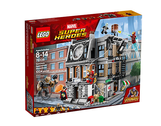 Dettagli del box che include il set LEGO La resa dei conti al Sanctum Sanctorum