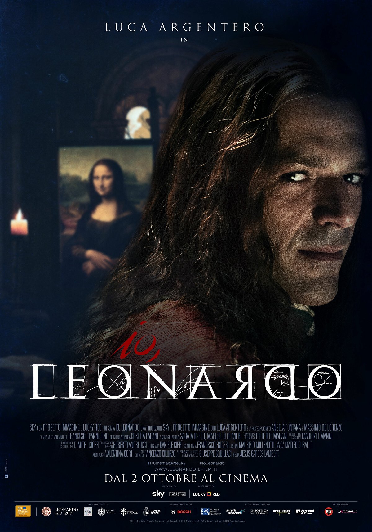 Luca Argentero nel poster di Io, Leonardo