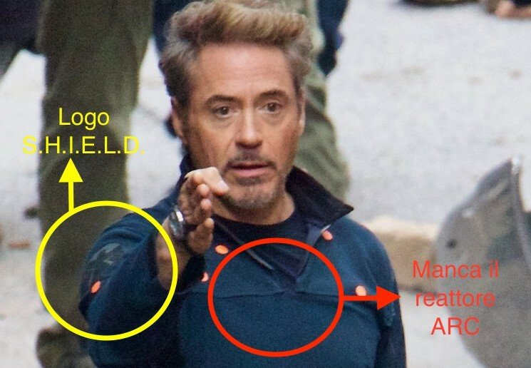 Tony Stark nel dettaglio in Avengers 4