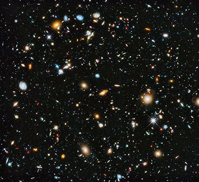 Un'immagine del campo ultra profondo di Hubble