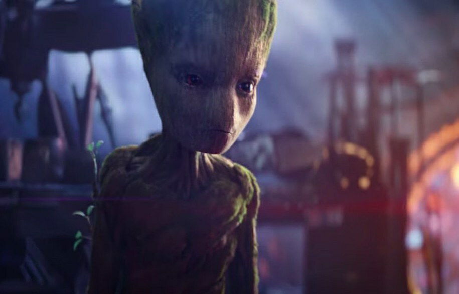 Clicca per vedere l'immagine originale L'adolescenza del giovane Groot in Infinity War