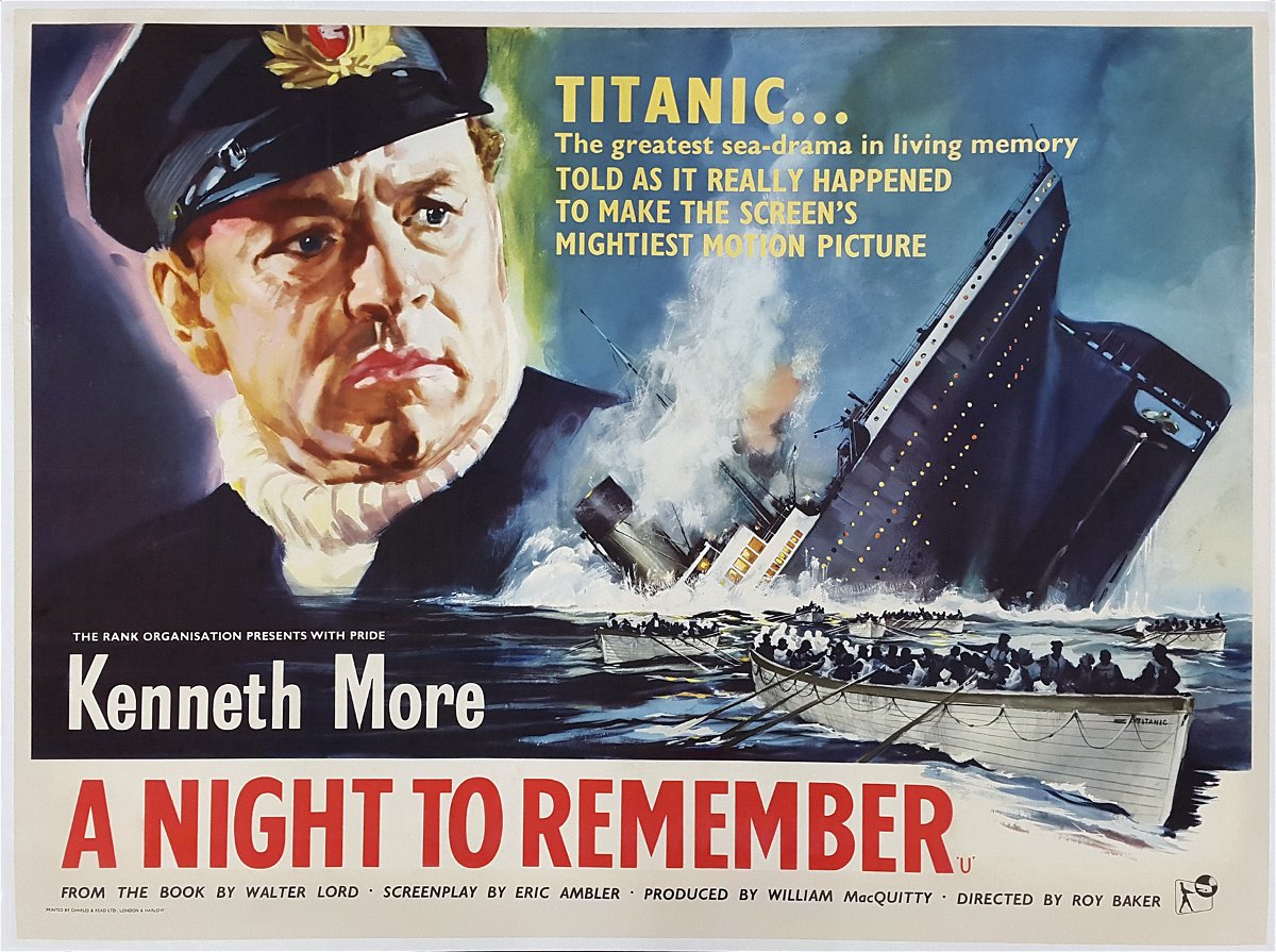 Kenneth Moore interpretava Titanic, Latitudine 41 Nord