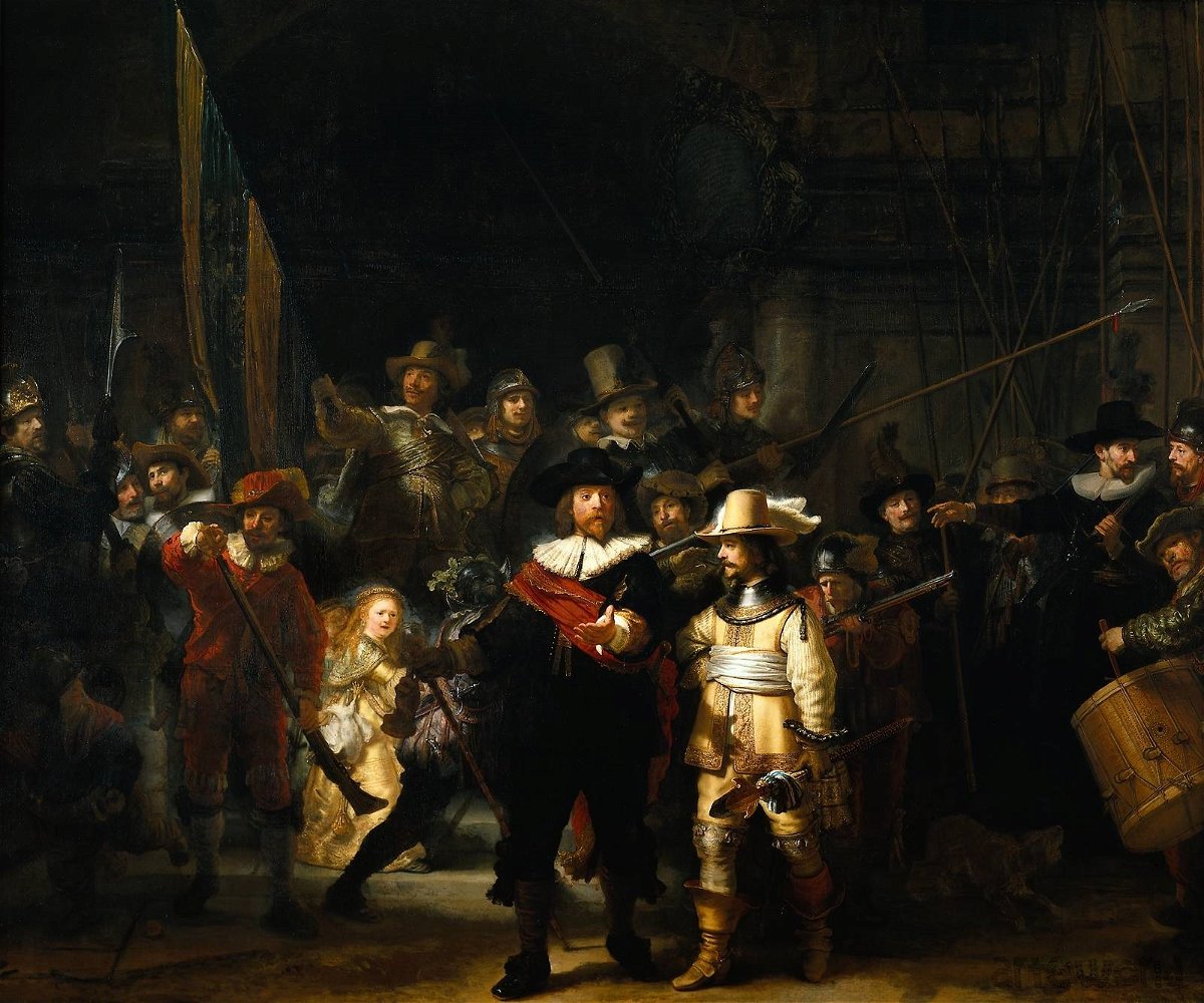 La Ronda di Notte dipinta da Rembrandt