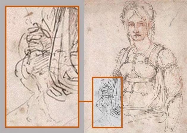 Dettagli sul ritratto di Vittoria Colonna eseguito da Michelangelo 