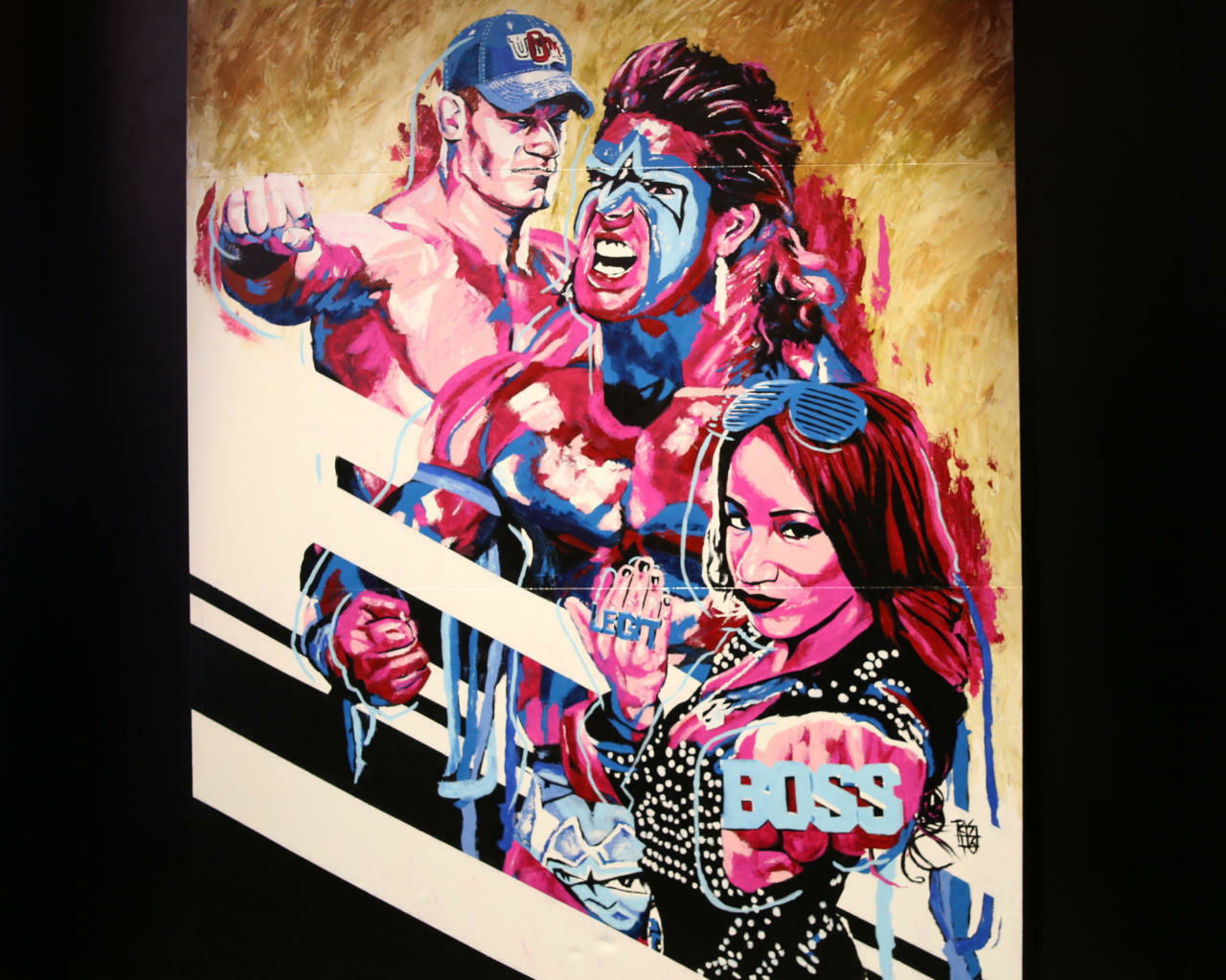 Clicca per vedere l'immagine originale I primi atleti di WWE 2K17 ritratti da Rob Schamberger