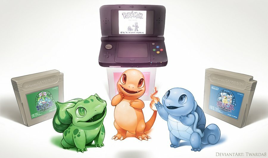 I Pokémon iniziali: Bulbasaur, Charmander e Squirtle