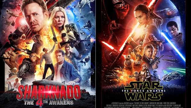 Poster di Sharknado 4 e Star Wars