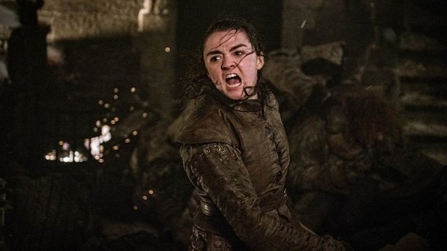 Arya Stark in una scena di Game of Thrones