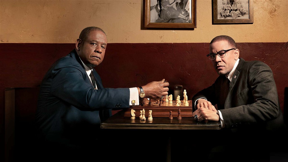 Forest Whitaker e Nigél Thatch giocano a scacchi