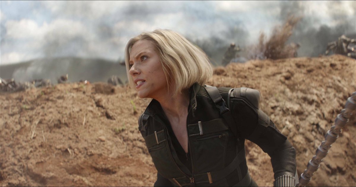 Scarlett Johansson nei panni di Vedova Nera in Avengers: Infinity War