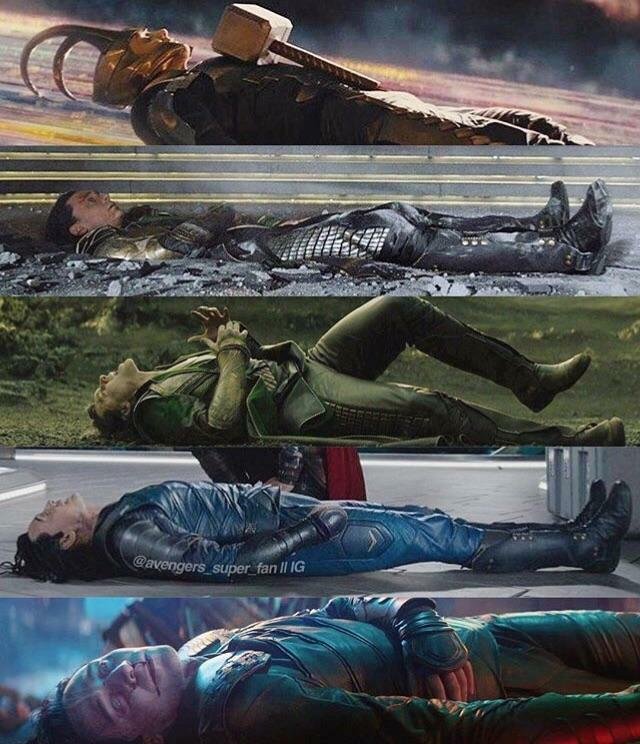 L'immagine che mostra il personaggio di Loki inquadrato sempre alla stessa maniera
