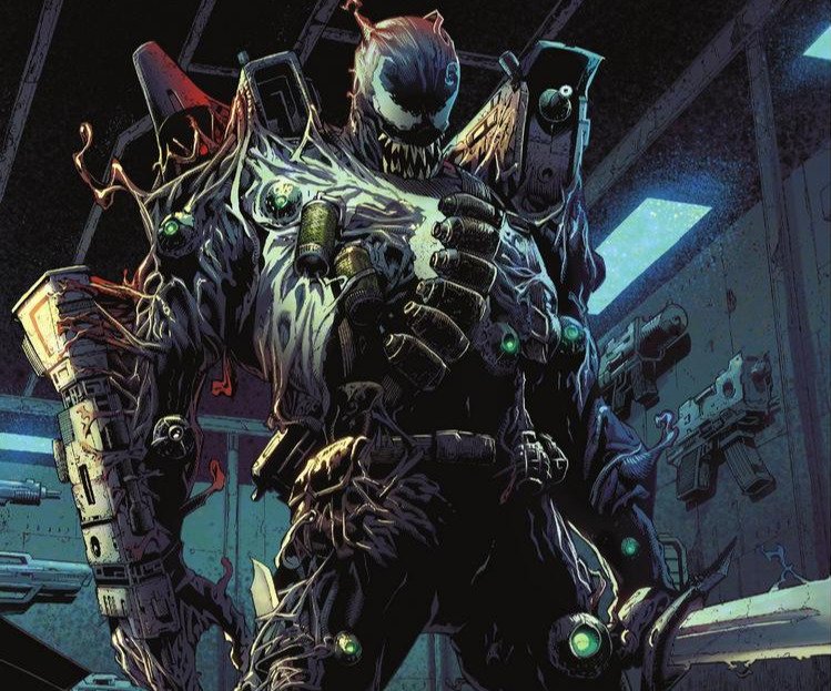 Venom in versione simbionte da guerra nei fumetti