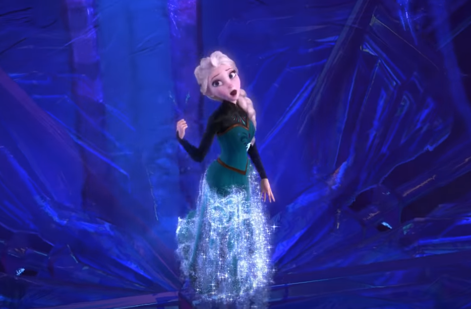 Una scena di Frozen - Il regno di ghiaccio