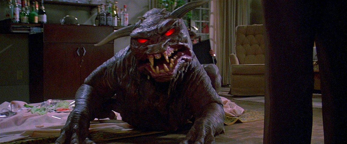Una scena di Ghostbusters del 1984, il terror dog ribattezzato cane infernale