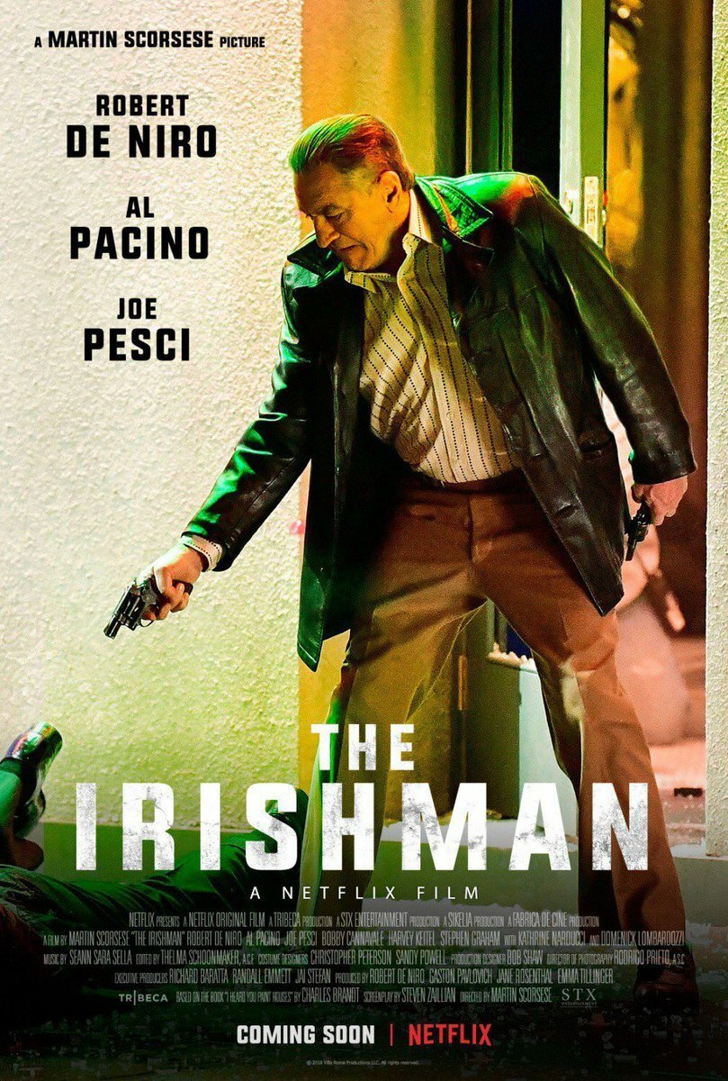 Il poster del film The Irishman di Martin Scorsese